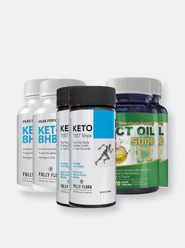 商品Totally Products | Fully Flora Keto Strips and Keto BHB and MCT Oil Combo Pack,商家Verishop,价格¥296图片