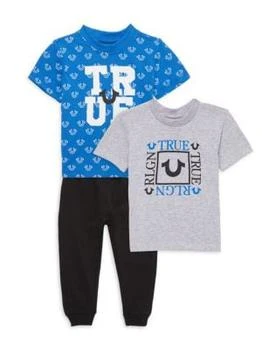 True Religion | Baby Boy's 3-Piece Logo Tees & Joggers Set 3.4折