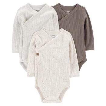 Carter's | Baby Boys and Baby Girls Side Snap Bodysuits, Pack of 3,商家Macy's,价格¥125