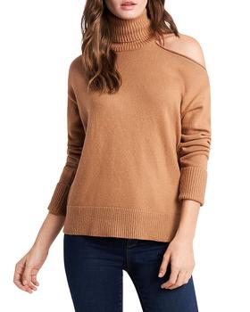 推荐Cutout Shoulder Turtleneck Sweater商品