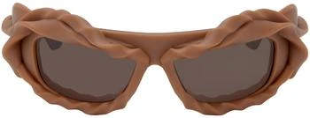 Ottolinger SSENSE Exclusive Brown Twisted Sunglasses
