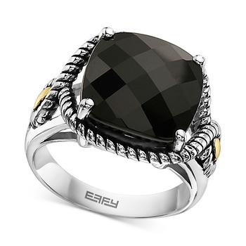 商品Effy | EFFY® Onyx Statement Ring in Sterling Silver & 18k Gold,商家Macy's,价格¥1372图片