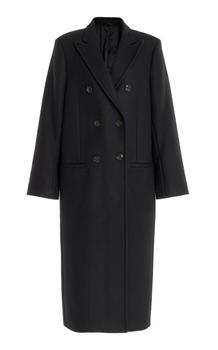 推荐Toteme - Women's Double-Breasted Wool Overcoat - Black - EU 36 - Moda Operandi商品