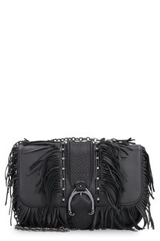 Longchamp | Longchamp Fringed Embossed Shoulder Bag商品图片,5.7折