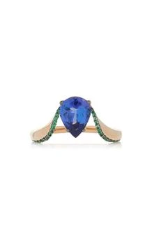 Marie Mas | Marie Mas - Aura 18K Rose Gold; Tanzanite And Emerald Ring - Multi - US 7.5 - Moda Operandi - Gifts For Her,商家Fashion US,价格¥37971