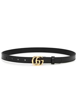 gucci皮带, Gucci | GG black leather belt商品图片 