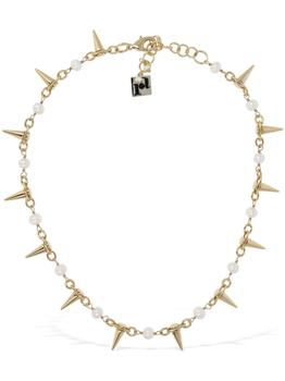 推荐Spine Pearl & Spike Collar Necklace商品