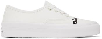 亚历山大王鞋, Alexander Wang | White Dropout Logo Sneakers商品图片 