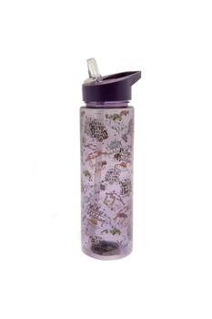 商品Friends Phrases Plastic Water Bottle (Purple/White) (One Size)图片