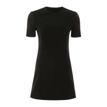 推荐YSL 女士黑色短袖短款连衣裙 582689-Y024K-1000商品