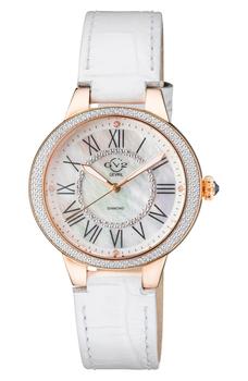 Gevril | Women's Astor II Swiss Diamond Leather Strap Watch, 36mm - 0.0193 ctw商品图片,1.4折