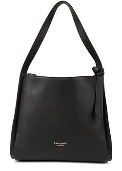 kate spade帆布包, Kate Spade | Knott large black leather shoulder bag商品图片 额外9折, 额外九折