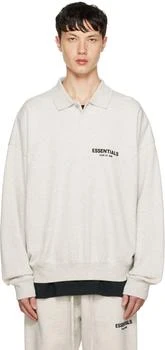 Essentials | Off-White Long Sleeve Polo 