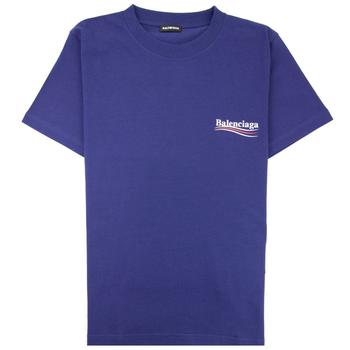 巴黎世家t恤怎么选, Balenciaga | Balenciaga Political Campaign T-Shirt Blue商品图片 