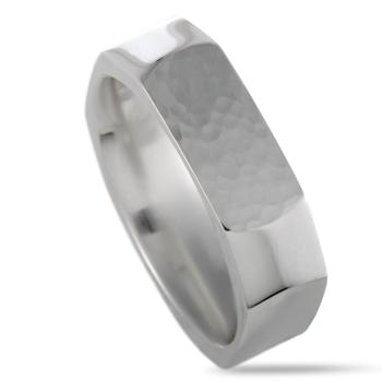 商品Georg Jensen | Georg Jensen Smithy Silver Hammered Band Ring,商家Jomashop,价格¥380图片