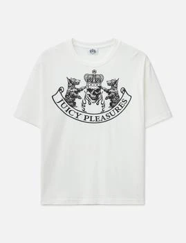Pleasures | Pleasures x Juicy Couture Skull Crest Heavyweight Shirt,商家HBX,价格¥628
