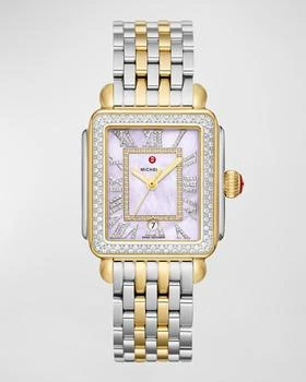 推荐Deco Madison Two-Tone Lilac Dial Watch with Diamonds商品