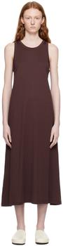 Studio Nicholson | Brown Flint Midi Dress商品图片,6.2折, 独家减免邮费