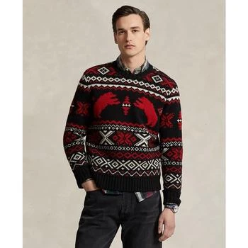 Ralph Lauren | Men's Polar Bear Fair Isle Wool Sweater,商家Macy's,价格¥1481