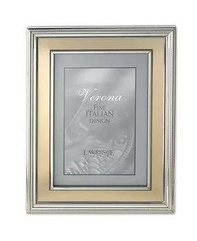 Lawrence Frames | Silver Plated Metal Picture Frame - Brushed Gold Inner Panel - 4" x 6",商家Macy's,价格¥129