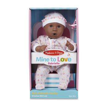 Melissa & Doug | Mine to Love Gabrielle 12 Poseable Baby Doll With Romper, Hat商品图片,独家减免邮费