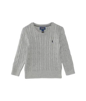 Ralph Lauren | Cable-Knit Cotton Sweater (Toddler/Little Kid),商家Zappos,价格¥472