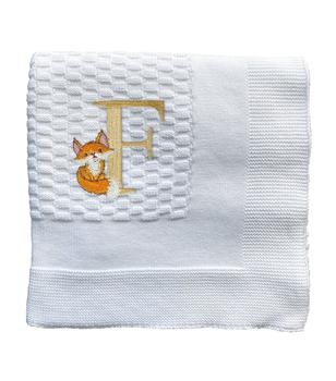 商品PAINT MY DREAMS | Cotton 'F' Monogram Blanket (95cm x 95cm),商家Harrods,价格¥1224图片