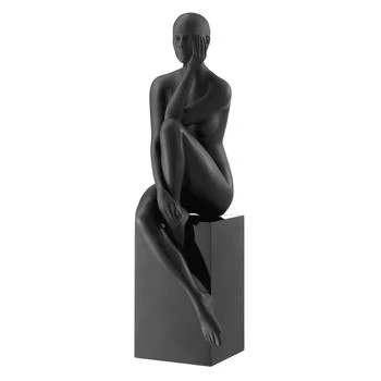 Finesse Decor | Antoinette Doll Sculpture with Base // Matte Black,商家Premium Outlets,价格¥3452