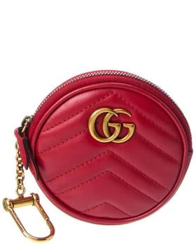 [二手商品] Gucci | Gucci Red Calfskin Leather Coin Purse (Authentic Pre-Owned) 9.1折