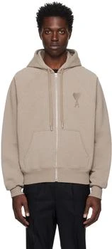 AMI | Beige Ami De Cœur Hoodie 