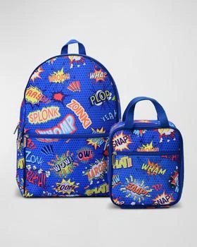 Iscream | Kid's Superhero Backpack & Lunch Tote Set,商家Neiman Marcus,价格¥973