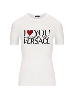 男士休闲范思哲t恤, Versace | Versace Logo Printed Crewneck T-Shirt商品图片 7.6折起