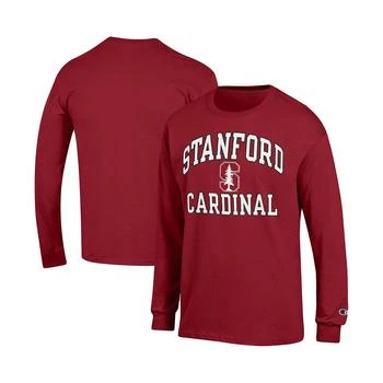 CHAMPION | Men's Cardinal Stanford Cardinal High Motor Long Sleeve T-shirt 