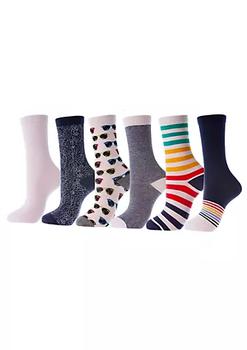加拿大Mio Marino, Mio Marino | Women's Dress Crew Socks 6 Pack商品图片 