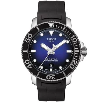推荐Men's Swiss Automatic Seastar 1000 Powermatic 80 Black Rubber Strap Diver Watch 43mm商品