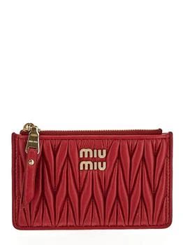 Miu Miu | Matelassé Nappa Leather Envelope Wallet 