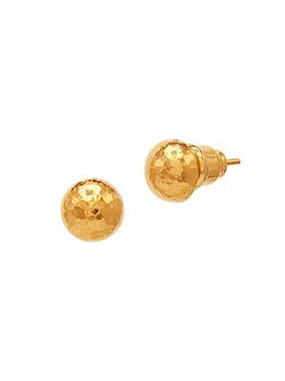 商品Gurhan | Spell 18K & 24K Gold Hammered Ball Stud Earrings,商家Saks Fifth Avenue,价格¥5609图片