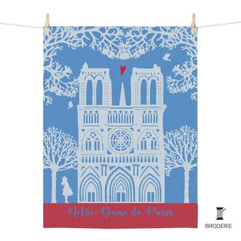 商品French Wink | Kitchen Towel –  Notre Dame - coeur brodé,商家French Wink,价格¥44图片