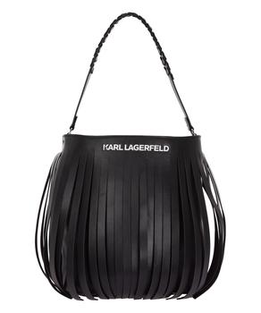 Karl Lagerfeld Paris | Karl Lagerfeld K/fringes Cotton Shoulder Bag商品图片,6折