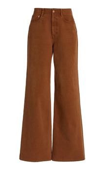 推荐Ulla Johnson - Women's The Elodie Wide-Leg Jeans - Brown - 30 - Moda Operandi商品