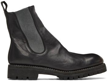 guidi | Black Leather Chelsea Boots商品图片,独家减免邮费