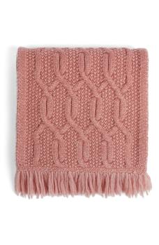 推荐Homerton Cable Knit Wool Blend Scarf商品
