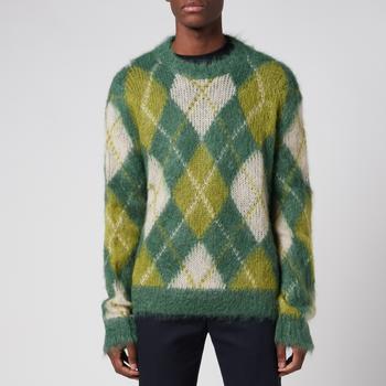 推荐Marni Men's Mohair Jumper - Lawn Green商品