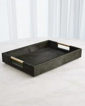 Global Views | Posh Hair Hide Tray, 22" x 16",商家Neiman Marcus,价格¥5393