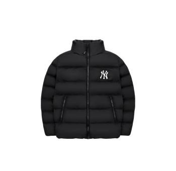 商品MLB | 【享贝家】（国内现货-QD）MLB logo印花长袖拉链纯色立领羽绒服 男女同款 黑色 3ADJB0726-50BKS,商家xiangbeiguoji,价格¥871图片