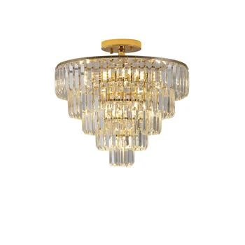 Simplie Fun | Gold Crystal Chandeliers,商家Premium Outlets,价格¥1305