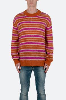 MNML | Striped Mohair Sweater - Orange商品图片,