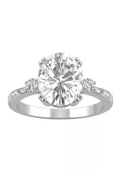 Charles & Colvard, Charles & Colvard | 3.14 ct. t.w. Moissanite Oval Engagement Ring in 14K White Gold商品图片 