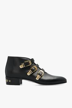 推荐Gucci Black Embellished Ankle Boots - Men商品