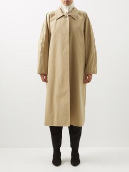 推荐Layered-collar cotton-blend gabardine coat商品